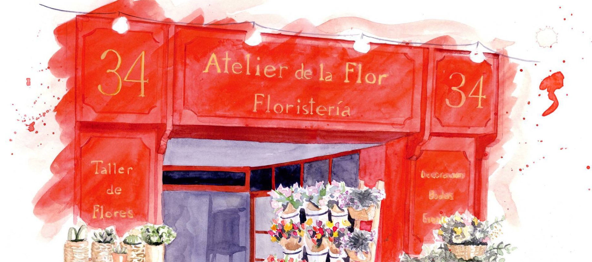 Atelier de la Flor, espace de vente de fleurs, ateliers et décoration pour des évènements de grands succès à Valencia